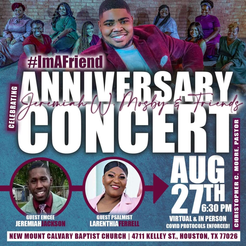 Jeremiah W. Mosby & Friends - 2022 concert