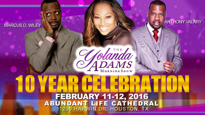 Yolanda Adams Morning Show 10th anniversary